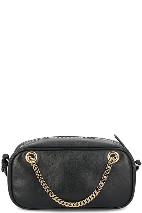 Valentino Garavani for Women Valentino Garavani Logo Plaque Zip-up Shoulder Bag