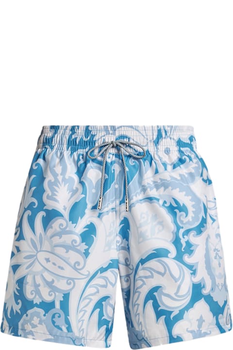 Etro Swimwear for Men Etro Printed Polyester Swimming Shorts