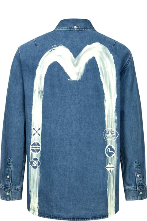 Evisu Clothing for Men Evisu Evisu Shirts Blue