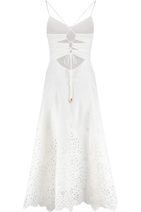 self-portrait for Kids self-portrait Sweetheart Neck Sleeveless Midi Dress