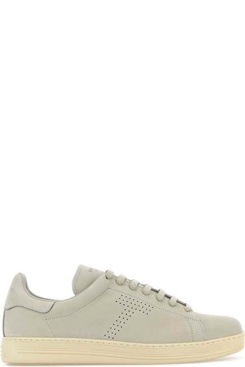 Homeware Tom Ford Light Grey Suede Warwick Sneakers