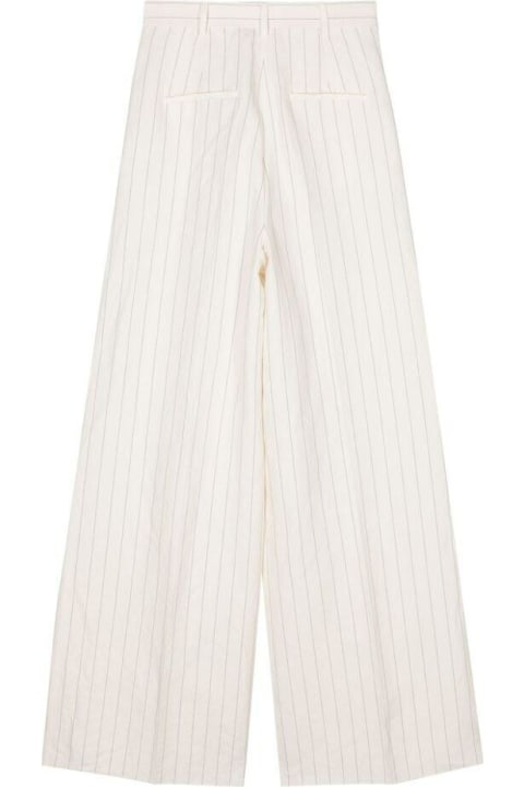 Max Mara Pants & Shorts for Women Max Mara Striped Wide-leg Trousers