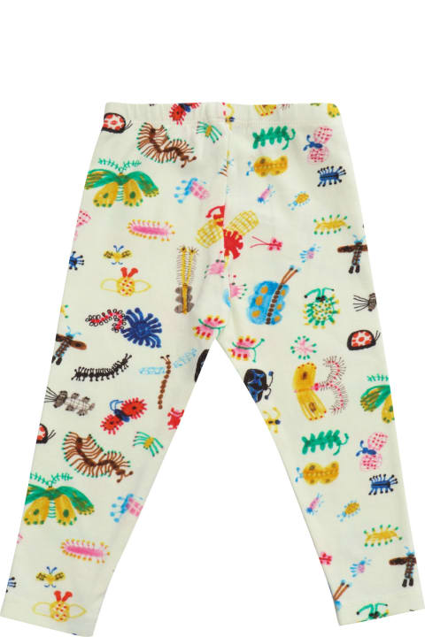Bottoms for Baby Boys Bobo Choses White Leggings With Prints