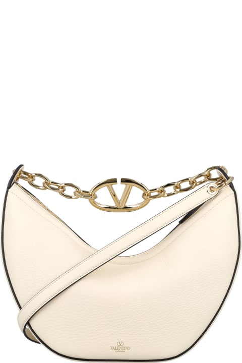 Shoulder Bags for Women Valentino Garavani 'v Logo' Small Hobo Bag
