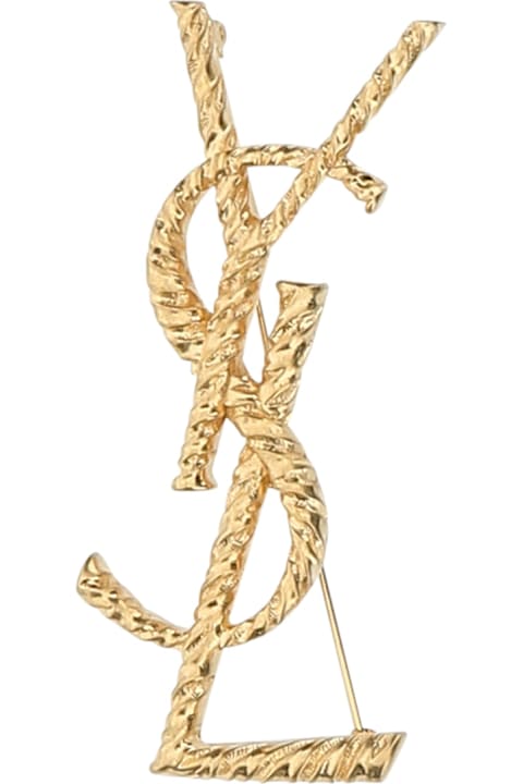 Saint Laurent Jewelry for Women Saint Laurent Broche Ysl Texture T