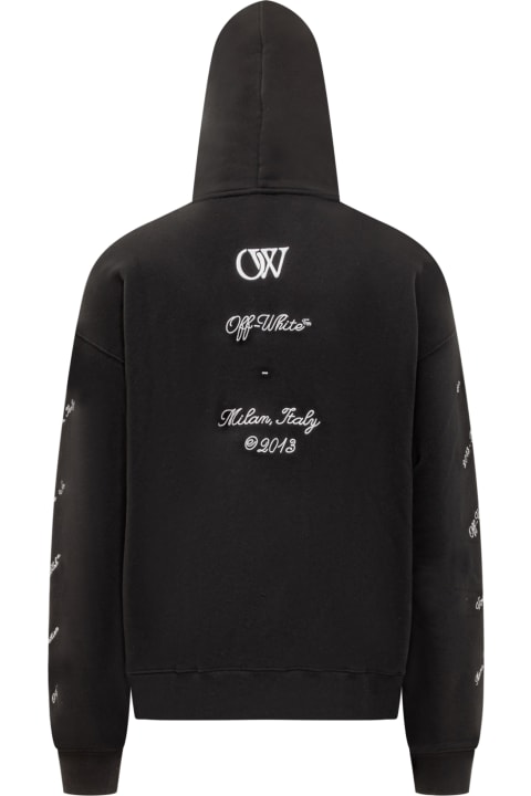 Fleeces & Tracksuits for Men Off-White Zip Hoodie With Logo 23