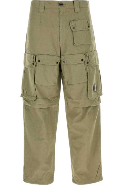 C.P. Company Pants for Men C.P. Company Sage Green Cotton Pant