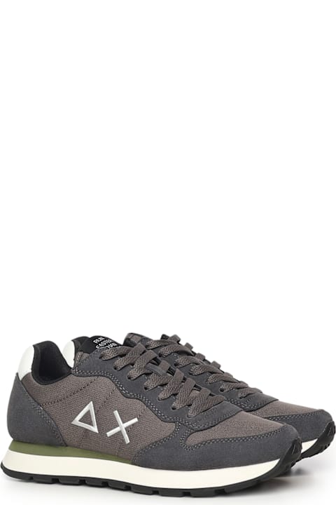 Sun 68 لـ Women Sun 68 Tom Nylon And Suede Sneaker