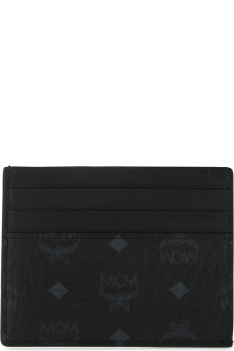 MCM Wallets for Men MCM Printed Fabric Card Holder