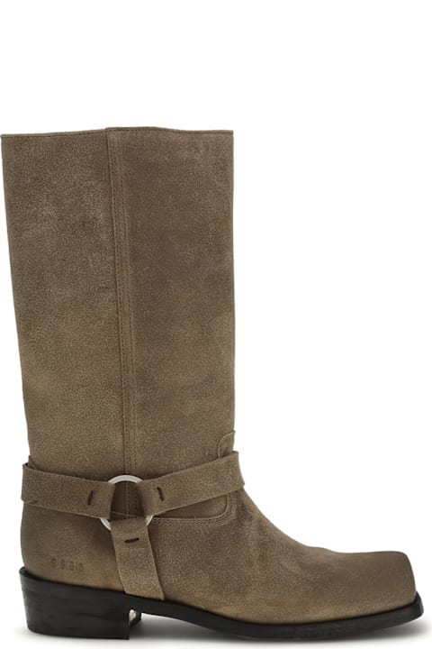 Golden Goose Suede Biker Boots