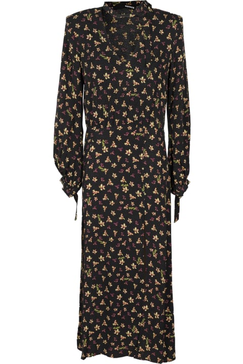 Rotate by Birger Christensen for Women Rotate by Birger Christensen Jacquard Midi Slit Dress