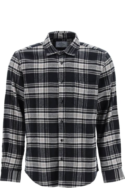 'b&b' Tartan Flannel Shirt