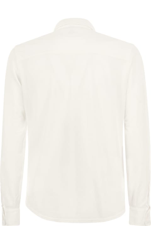 Tシャツ・カットソー Fedeli SS23 ROBERT - Cotton pique shirt (6UEF0123 41) Fedeli/フェデリ｜ROBERT コットン PIQUE9 シャツ