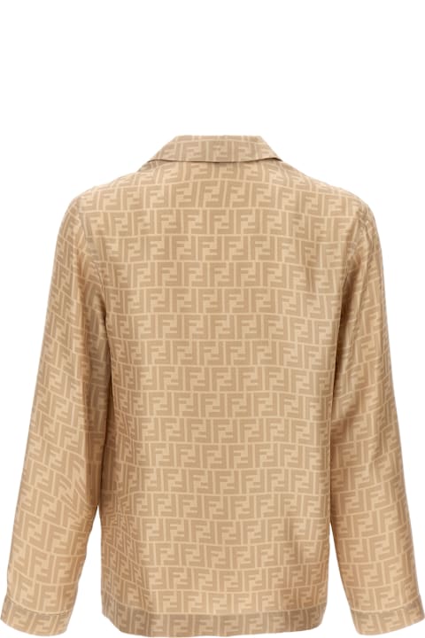 Fendi Shirts for Men Fendi Ff Silk Shirt