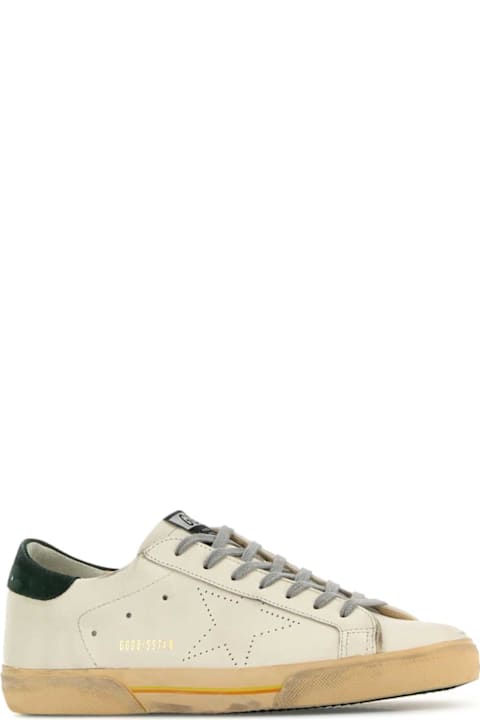 Sneakers for Men Golden Goose White Leather Superstar Skate Sneakers