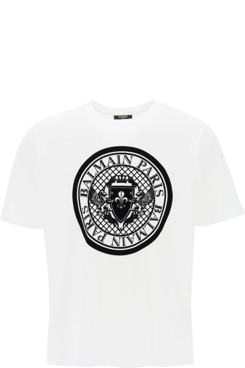 Topwear for Men Balmain Logo Medallion T-shirt