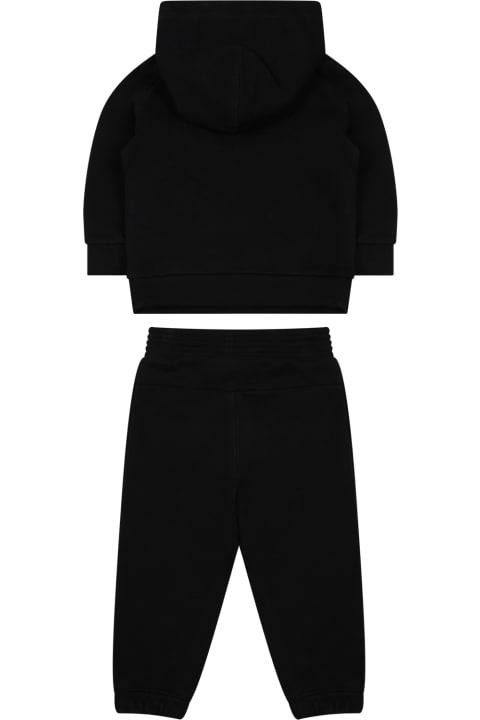 ベビーボーイズ Nikeのボトムス Nike Black Suit For Baby Boy With Logo