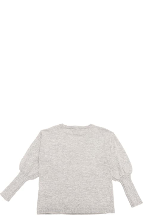 Monnalisa for Kids Monnalisa Puff-sleeved Crewneck Jumper