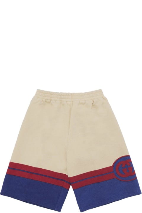 Gucci Kidsのセール Gucci Stripe Detailed Shorts