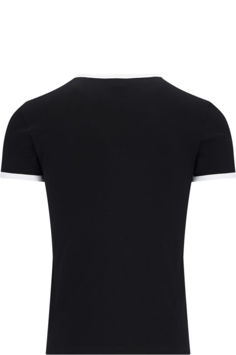 Courrèges Topwear for Men Courrèges 'contrast' T-shirt