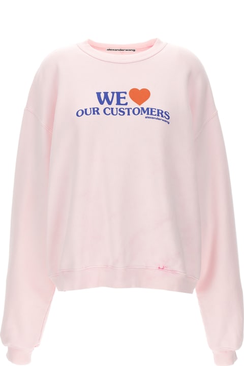 Alexander Wang Fleeces & Tracksuits for Women Alexander Wang 'we Love Our Customers' Sweatshirt