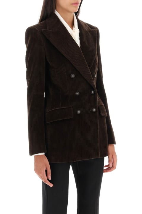 Dolce & Gabbana Clothing for Women Dolce & Gabbana Double-breasted Corduroy Jacket
