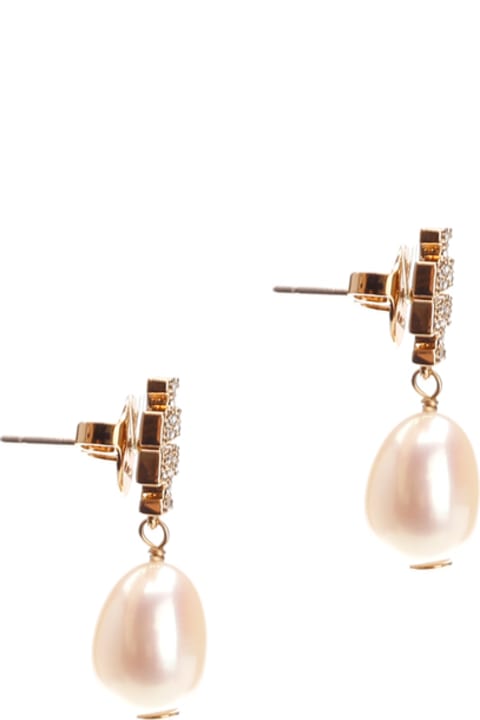 Jewelry for Women Tory Burch Kira Pearl Drop Earrings