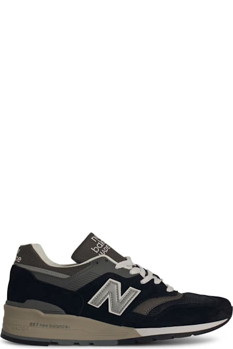 New Balance for Men New Balance '997' Black Suede Blend Sneakers