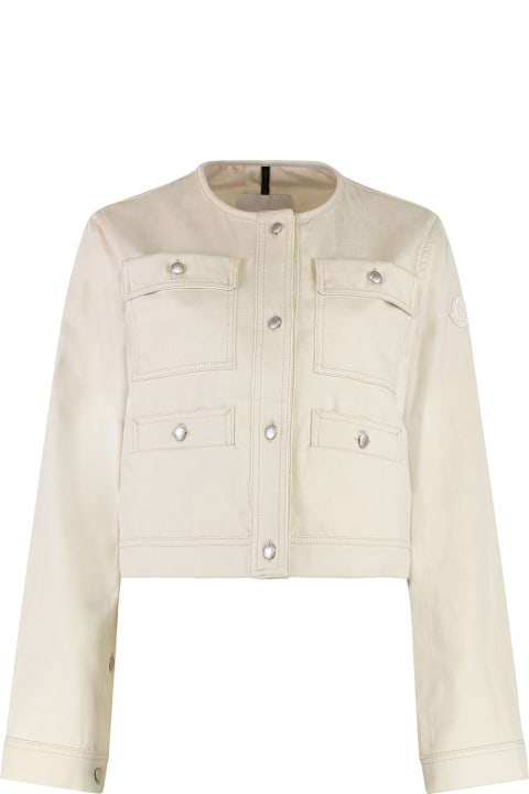 Moncler Chatel Cotton-linen Blend Jacket
