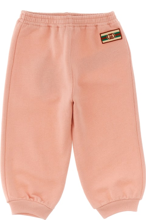 Fashion for Kids Gucci Logo Embroidered Joggers