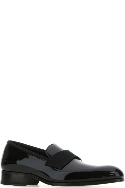 Tom Ford Loafers & Boat Shoes for Men Tom Ford Black Leather Loafers