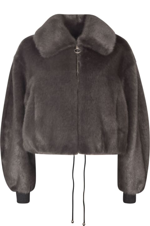 Fashion for Women Philosophy di Lorenzo Serafini Fur Coated Balloon-sleeved Zipped Jacket