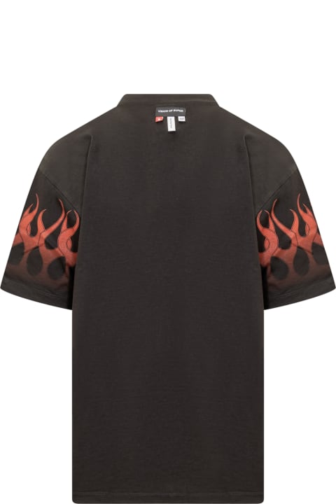 Vision of Super Topwear for Men Vision of Super Flames T-shirt