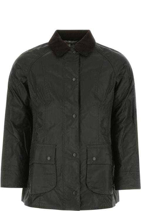 Barbour for Kids Barbour Dark Green Cotton Beadnell Jacket