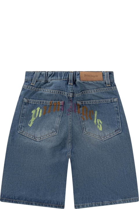 Bottoms for Boys Palm Angels Med Shorts With Logo