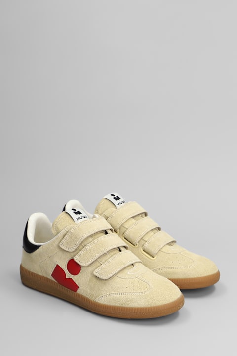 Shoes for Women Isabel Marant Beth Sneakers In Beige Suede