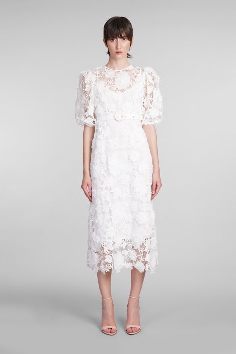 Dresses for Women Zimmermann Dress In White Cotton