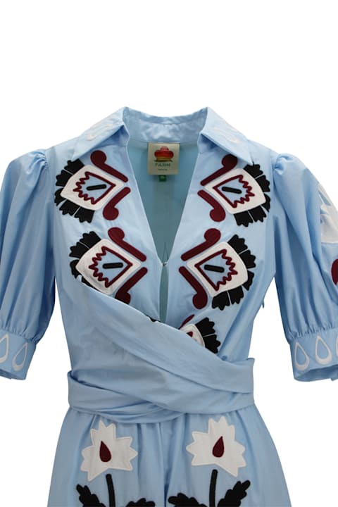 Homeware Farm Rio Embroidered Dress With Balloon Sleeves