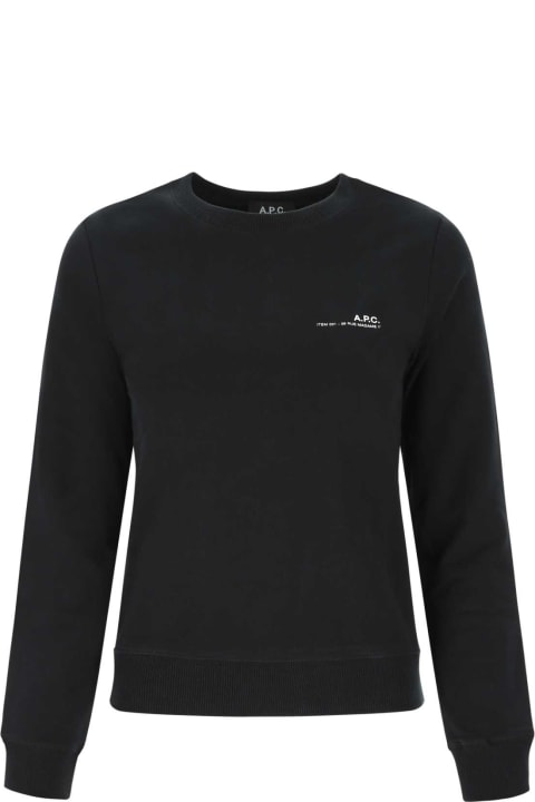 A.P.C. Fleeces & Tracksuits for Women A.P.C. Black Cotton Sweatshirt