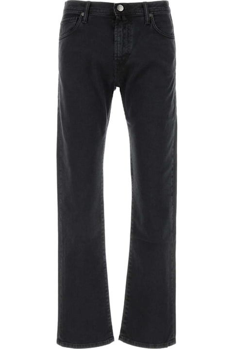 Incotex الملابس لـ القسم الرجالي Incotex Black Stretch Denim Jeans