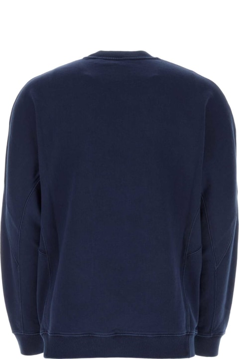 Burberry Fleeces & Tracksuits for Men Burberry Navy Blue Cotton Oversize Sweatshirt