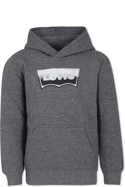 Levi's Sweaters & Sweatshirts for Boys Levi's Grey Sweatshirt For Boy With Logo