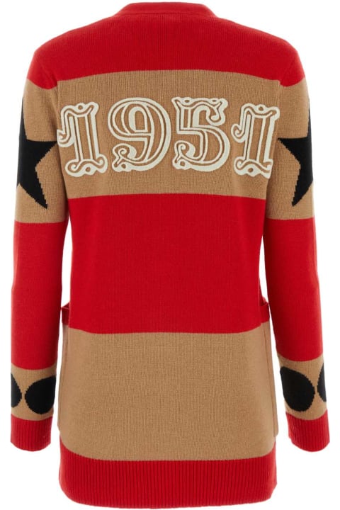 Homeware Max Mara Embroidered Wool Blend Valido Cardigan