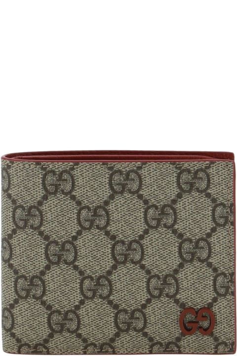 Wallets for Men Gucci Gg Detailed Bifold Wallet