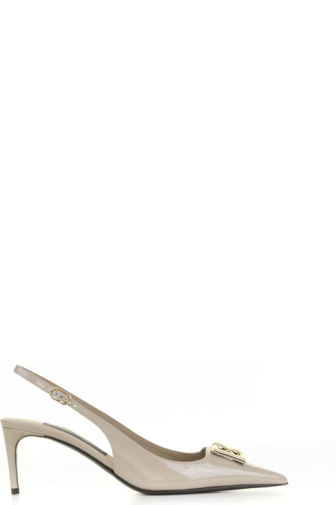 Dolce & Gabbana Womenのセール Dolce & Gabbana Slingback In Shiny Leather