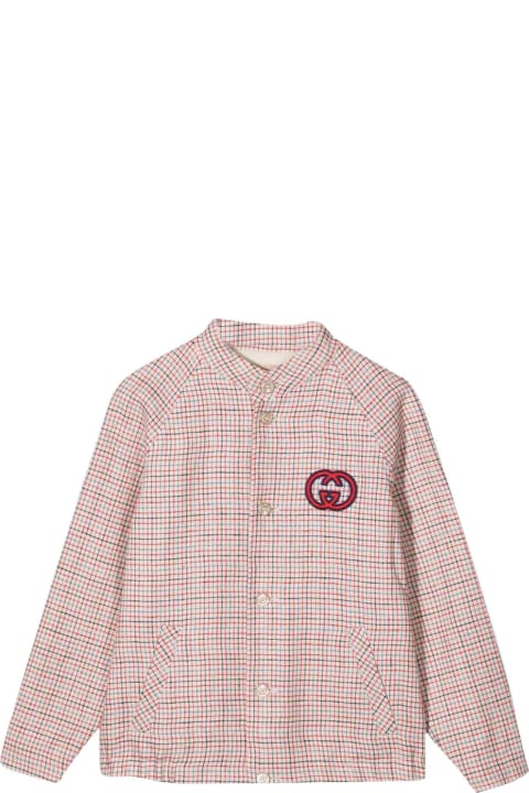 Coats & Jackets for Boys Gucci Checked Unisex Shirt