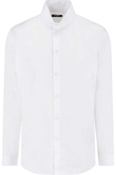 Balmain Shirts for Men Balmain Shirt In White Cotton