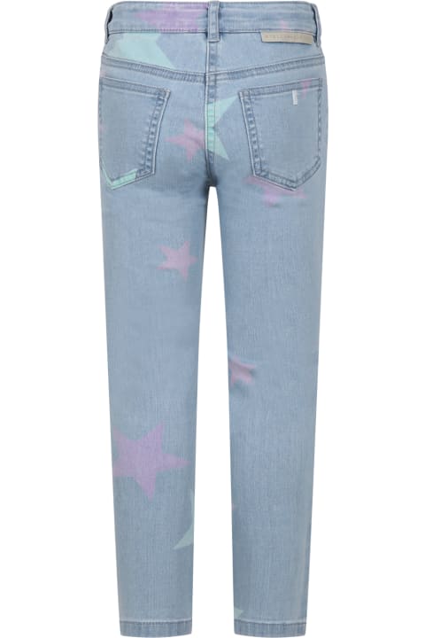 Stella McCartney Kids Bottoms for Girls Stella McCartney Kids Denim Jeans For Girl With All-over Stars