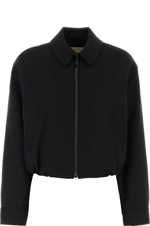 Michael Kors for Men Michael Kors Black Twill Bomber Jacket