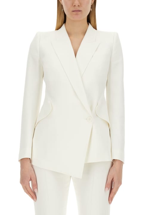 Alexander McQueen Coats & Jackets for Women Alexander McQueen Jacket With Asymmetrical Hem